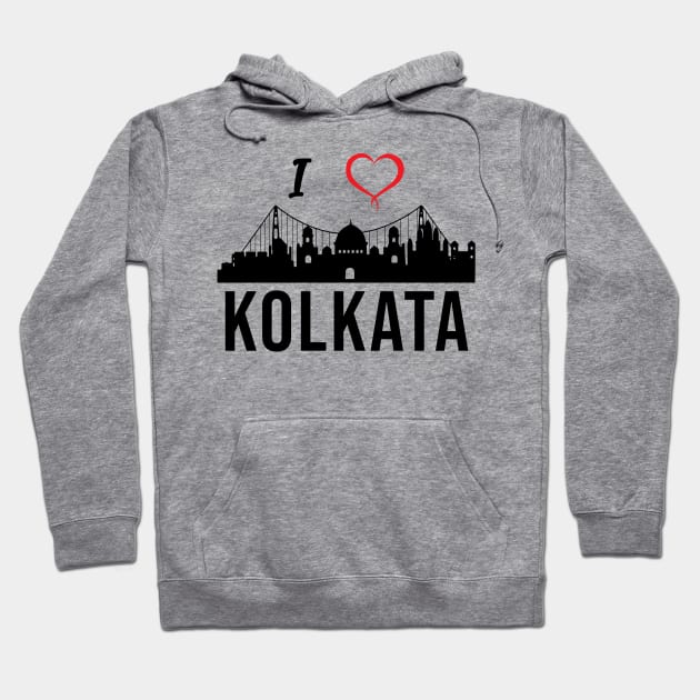 I love Kolkata West Bengal India Hoodie by alltheprints